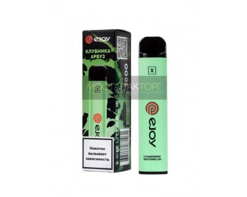 Купить Электронная сигарета Ejoy X Клубника Арбуз на 1600 затяжек по оптовой цене